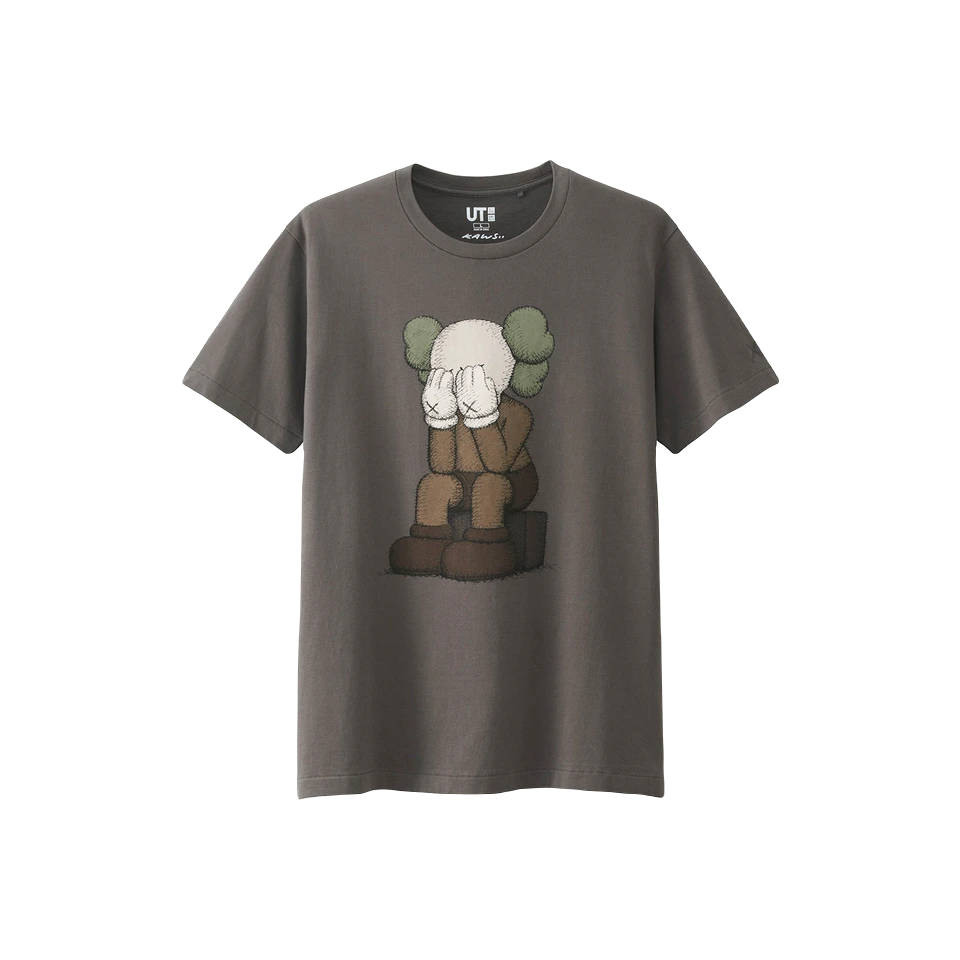 KAWS x Uniqlo Passing Through Tee - Brown - Used Kaws