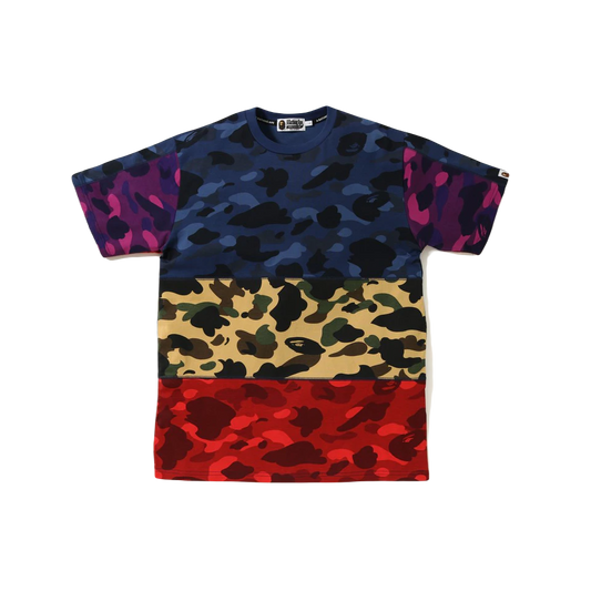 A Bathing Ape Mix Camo Tee - Multicolor Bape