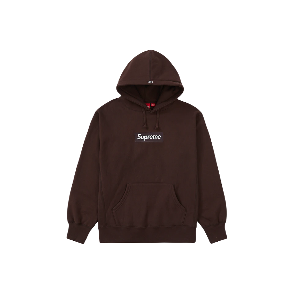 Supreme Box Logo Hooded Sweatshirt - Dark Brown Supreme