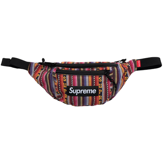 Supreme Woven Stripe Waist Bag SS20 - Multi