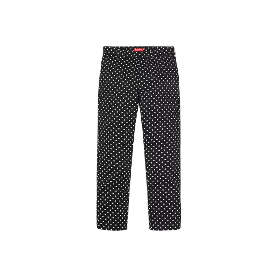 Supreme Work Pant (FW18) - Black/Polk-A-Dot Supreme