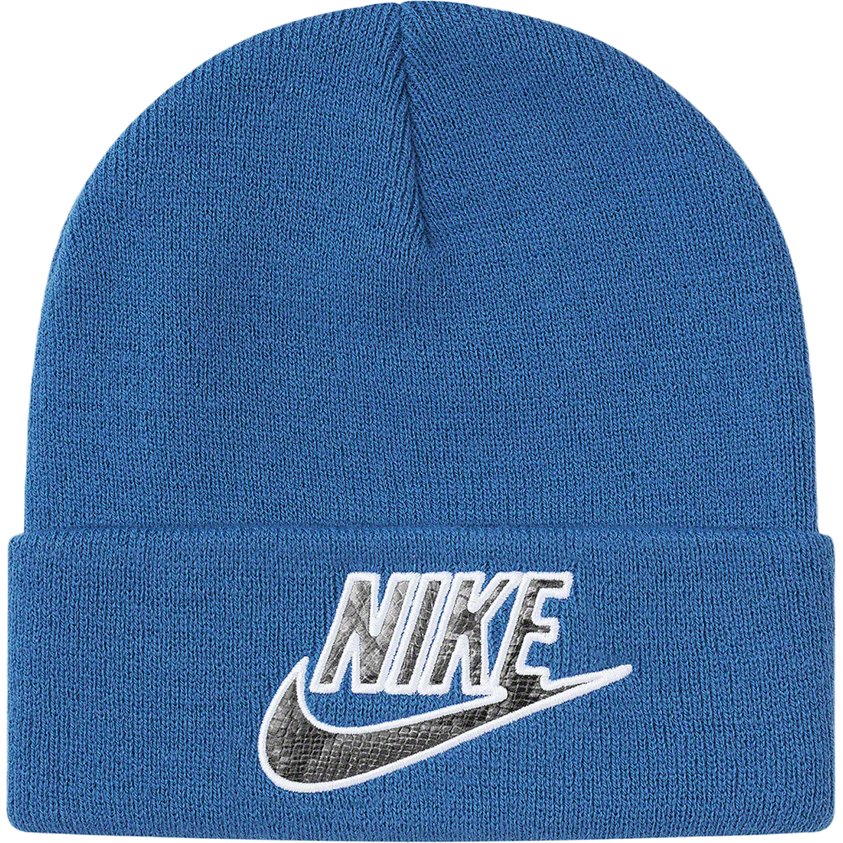 Supreme Nike Snakeskin Beanie - Blue Supreme