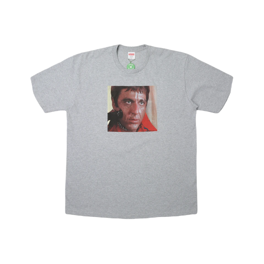 Supreme Scarface Shower Tee - Heather Grey Supreme
