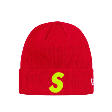Supreme New Era S Logo Beanie - Red (FW19) - Used Supreme