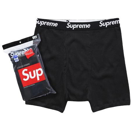 Supreme Hanes Boxer (4 Pack) - Black Supreme