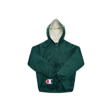 Supreme x Champion Sherpa Lined Hooded Jacket - Dark Green
