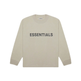 Fear of God Essentials Long Sleeve T-Shirt Applique - Tan - Used