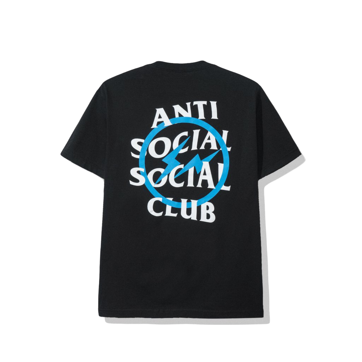 Anti Social Social Club x Fragment Blue Bolt Tee - Black Anti Social Social Club