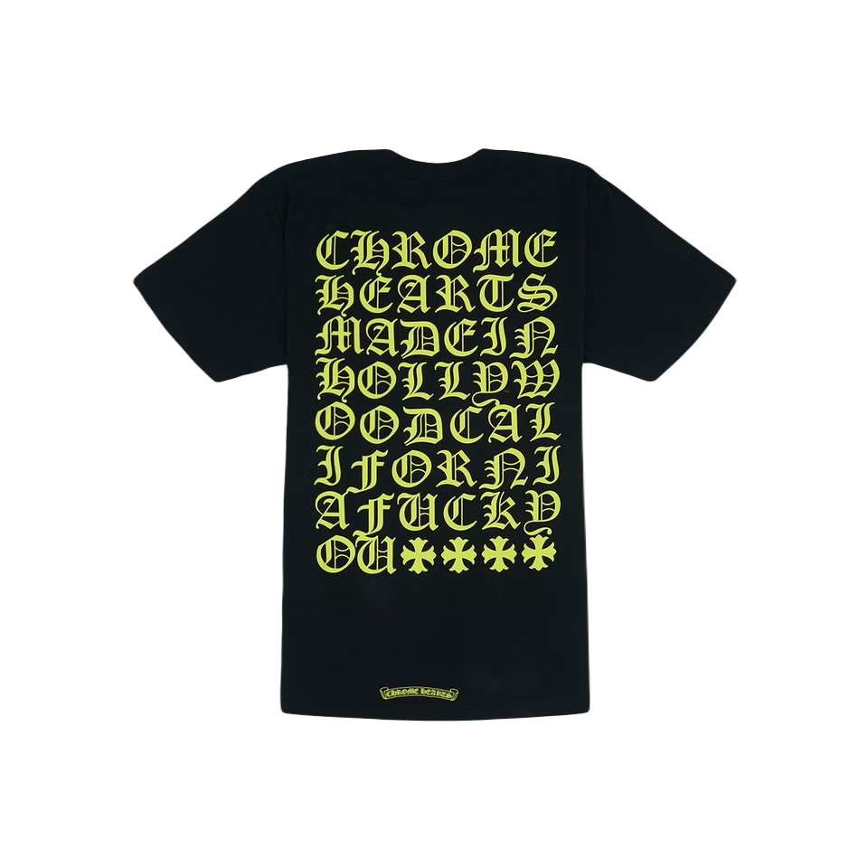 Chrome Hearts Made in Hollywood T-Shirt - Black - Used Chrome Hearts