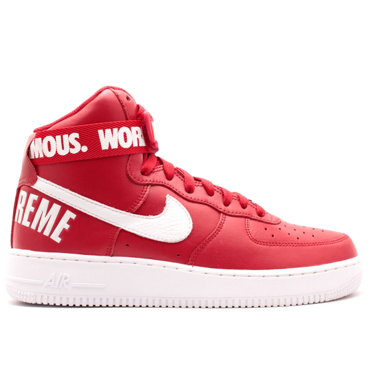 Nike Air Force 1 High Supreme SP - Red - Used Nike