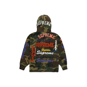 Supreme Multi Logo Hooded Sweatshirt - Woodland Camo - Used Supreme