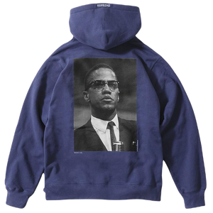 Supreme Malcolm X Hooded Sweatshirt - Washed Navy Supreme