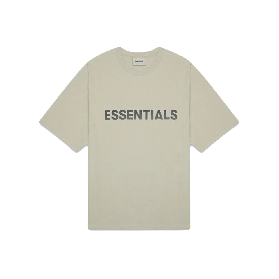 Fear of God Essentials Boxy T-Shirt Applique Logo - Moss Fear of God