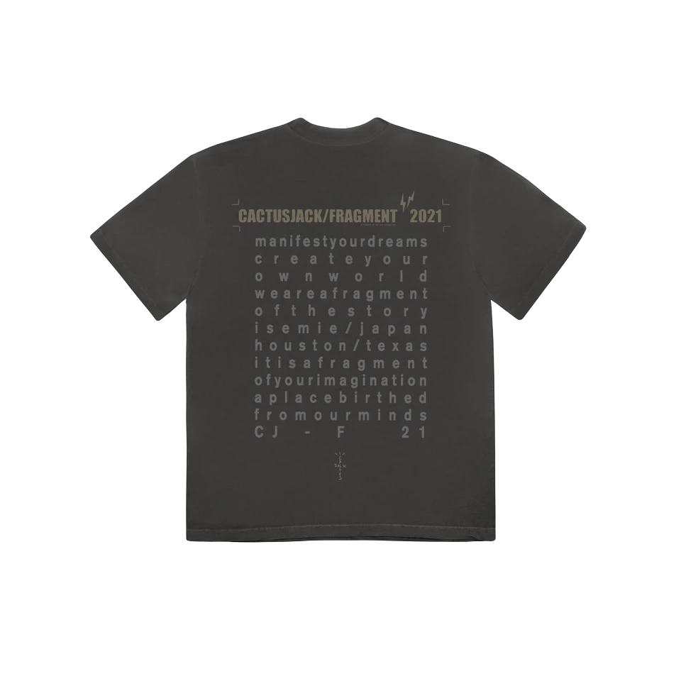 Cactus Jack For Fragment Create Tee - Black Travis Scott