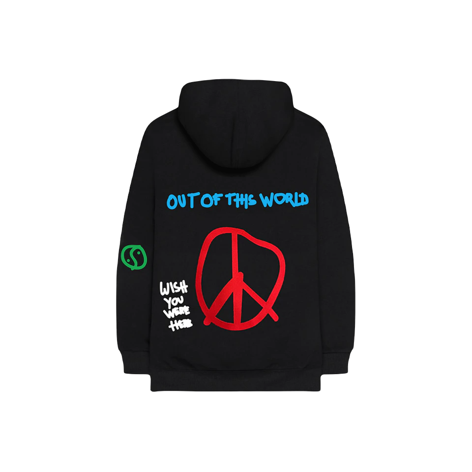 Travis Scott Astroworld World Peace Hoodie - Black Travis Scott