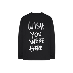 Travis Scott Greetings From L/S T-Shirt - Black - Used Travis Scott