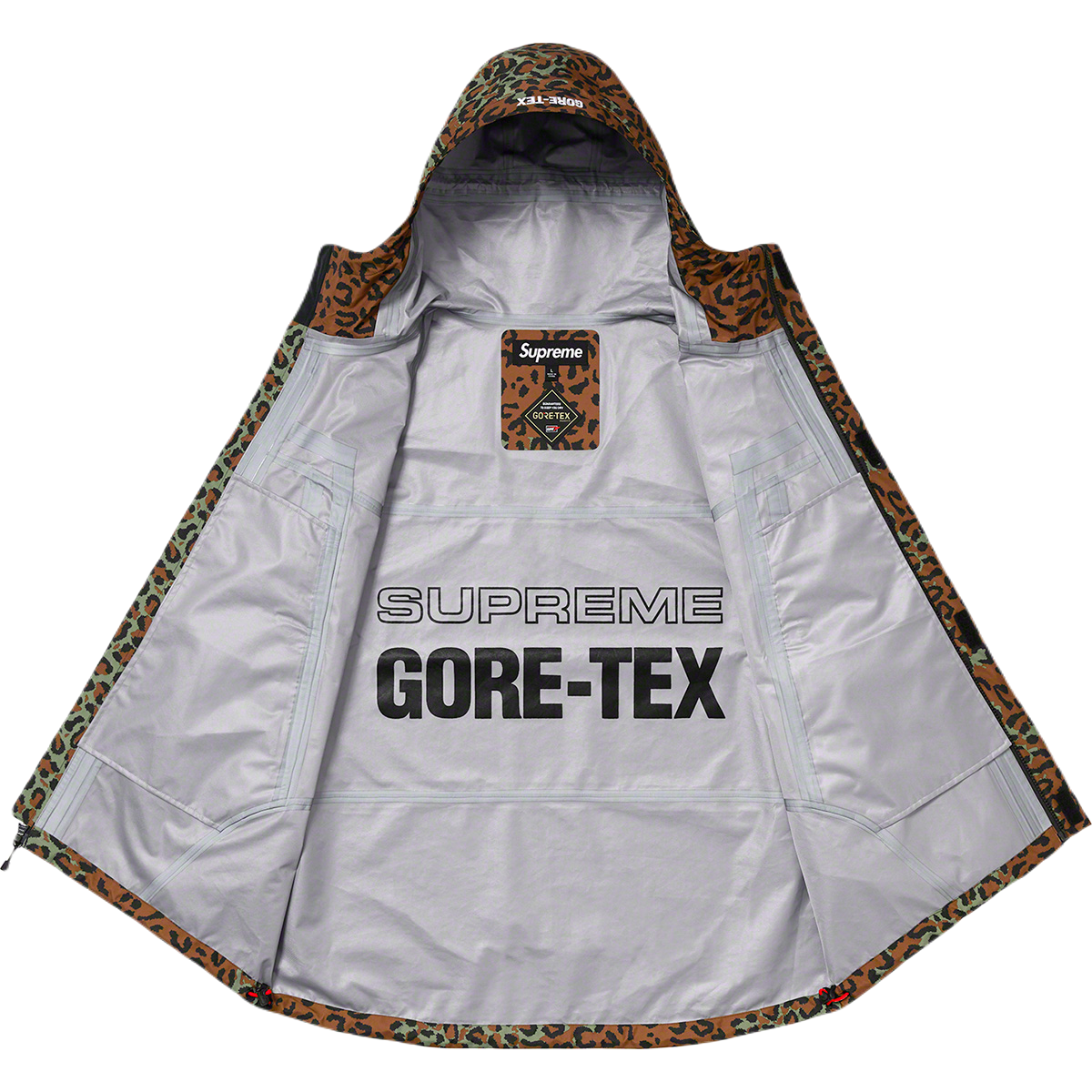 Supreme GORE-TEX Taped Seam Jacket - Leopard Supreme