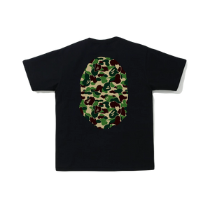 A Bathing Ape ABC Camo Big Ape Head Tee - Black/Green Camo Bape