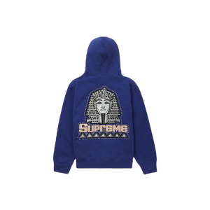 Supreme Pharoah Studded Hooded Sweatshirt - Washed Navy Supreme