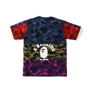 A Bathing Ape Mix Camo Tee - Multicolor - Used Bape
