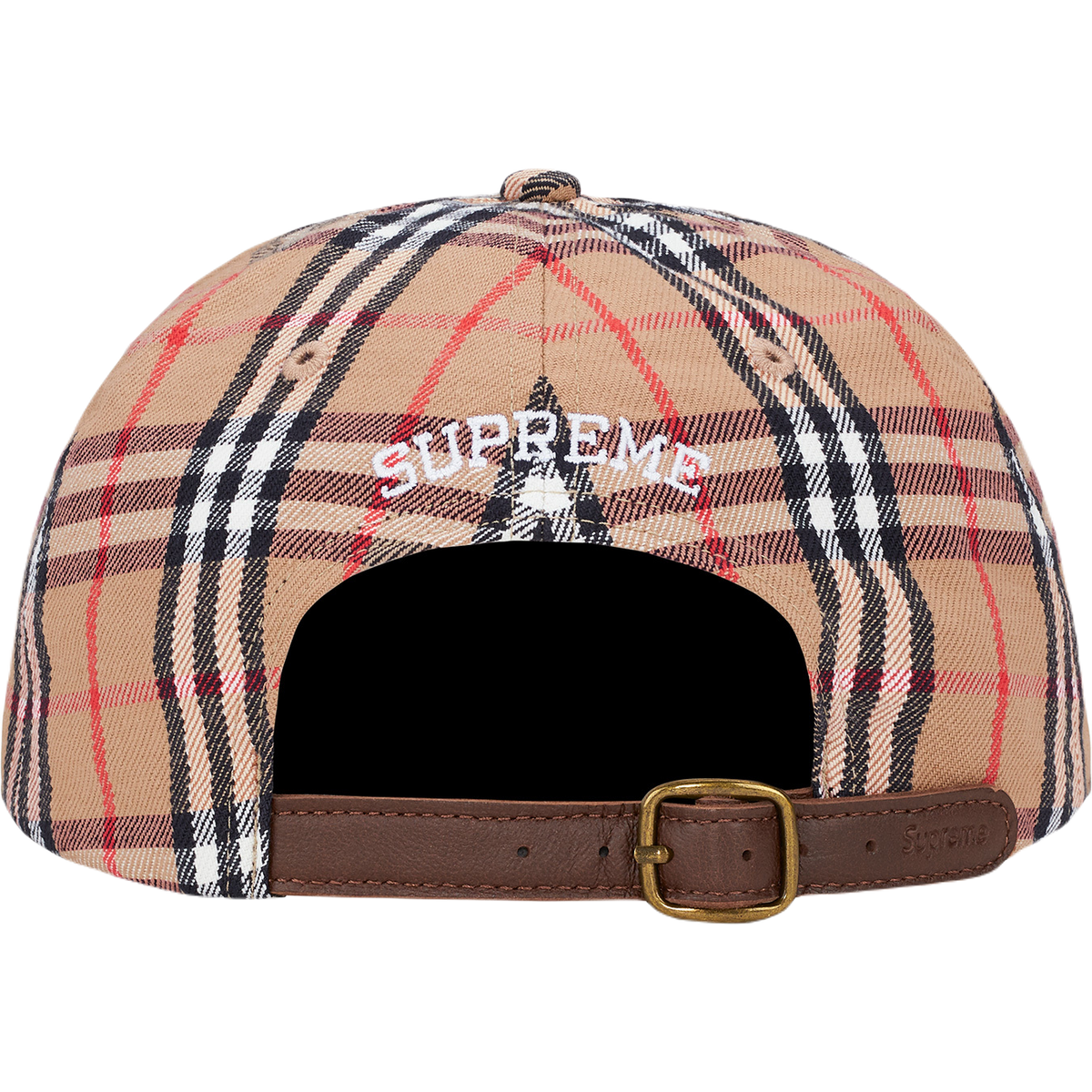 Supreme Burberry Denim 6-Panel - Beige Supreme