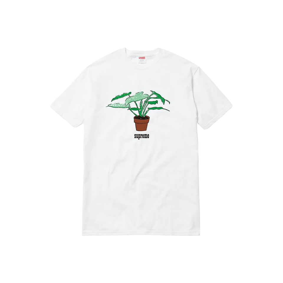 Supreme Plant Tee - White (FW17) - Used Supreme