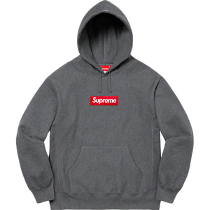 Supreme Box Logo Hooded Sweatshirt - Charcoal