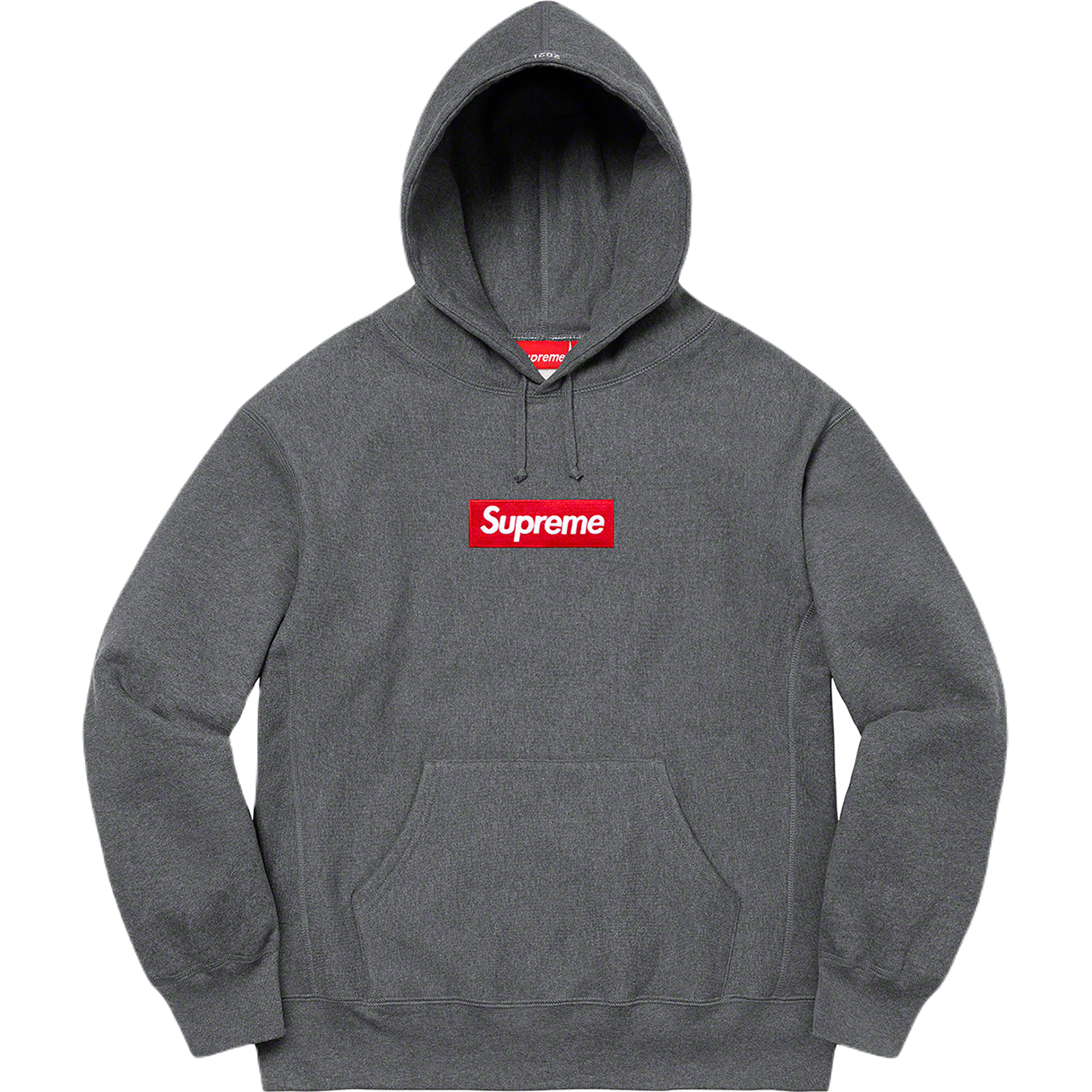 Supreme Box Logo Hooded Sweatshirt - Charcoal