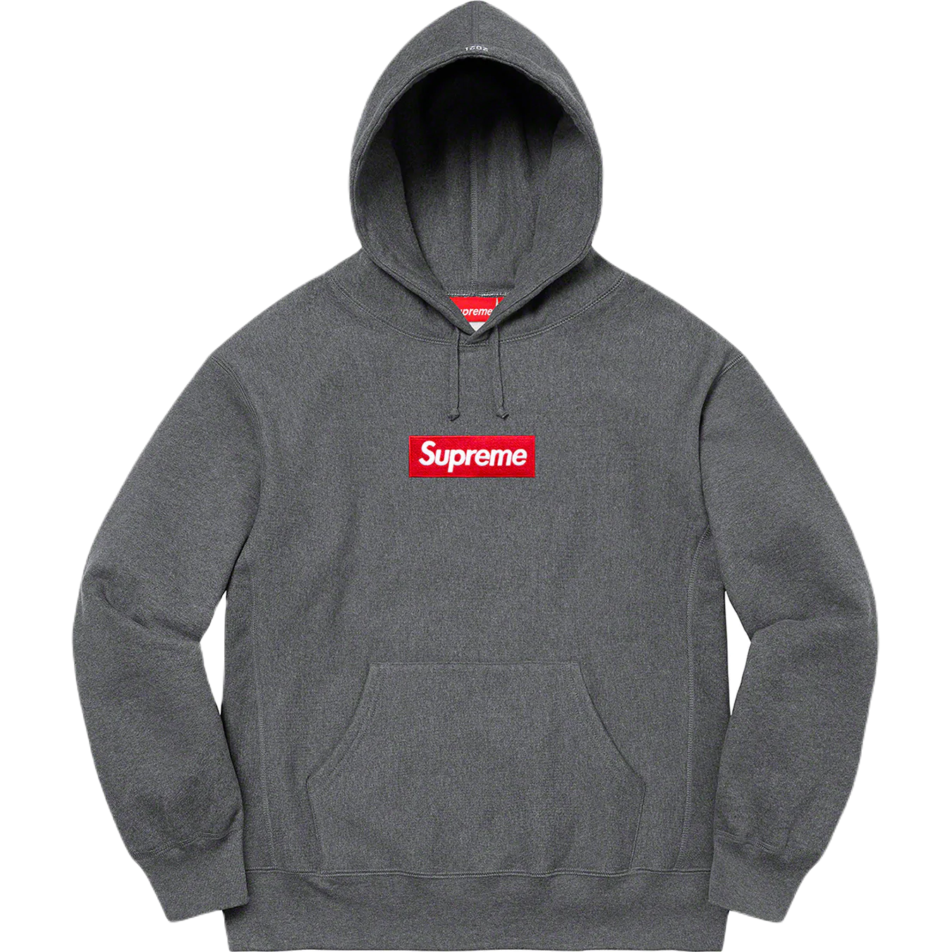 Supreme Box Logo Hooded Sweatshirt - Charcoal - Used