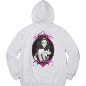Supreme Hysteric Glamour Zip Up Hooded Sweatshirt - Ash Grey - Used Supreme