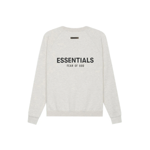 Fear of God Essentials Pullover Crewneck - Light Heather Oatmeal Fear of God