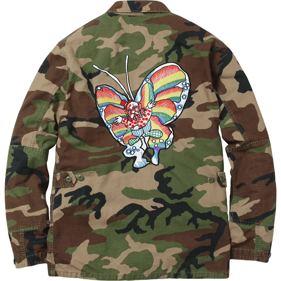 Supreme Gonz BDU Butterfly Jacket - Woodland Camo SS16 Supreme
