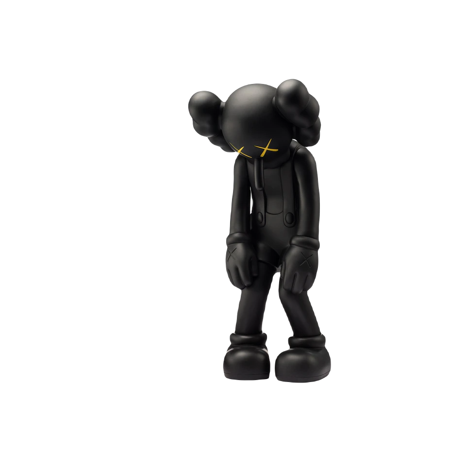 KAWS Small Lie Companion Vinyl Figure - Black Kaws