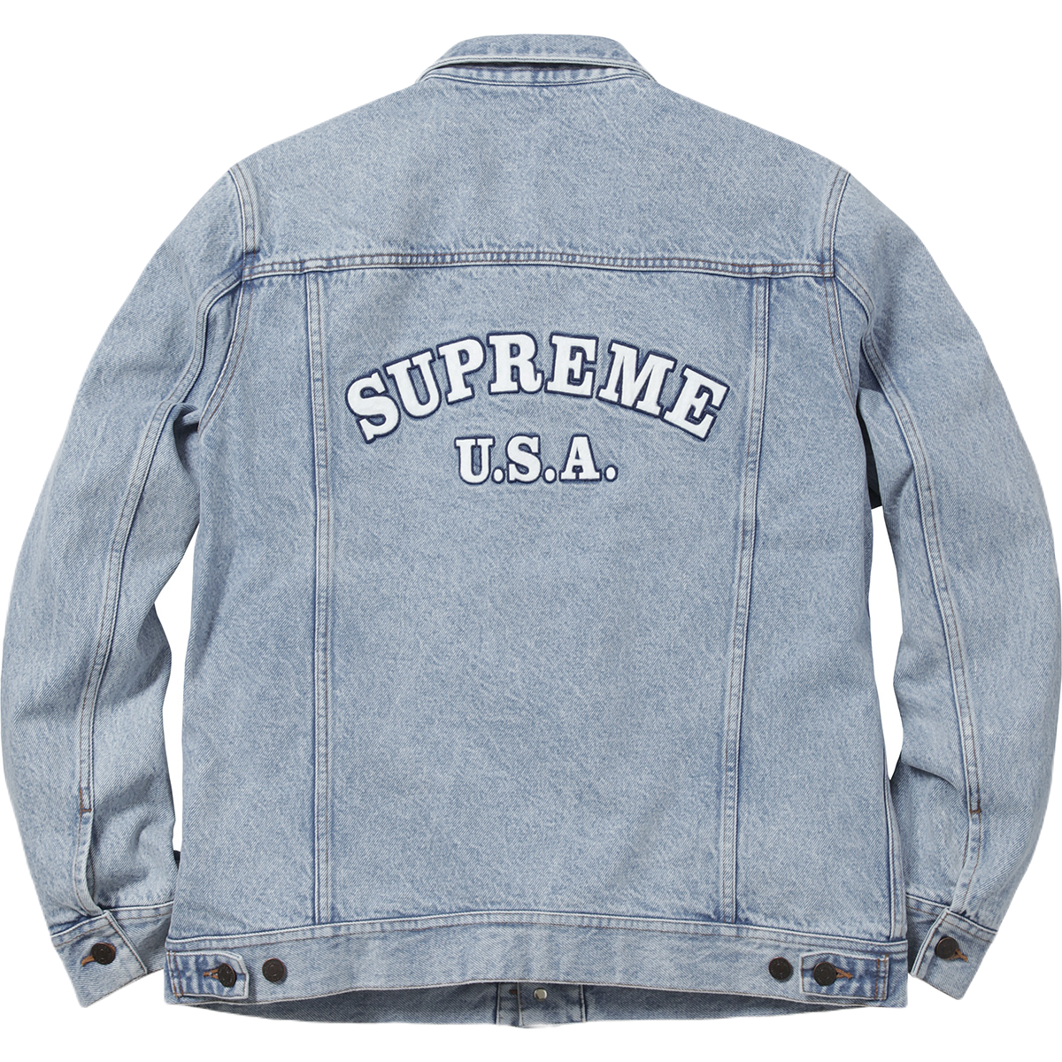 supreme denim trucker jacket
