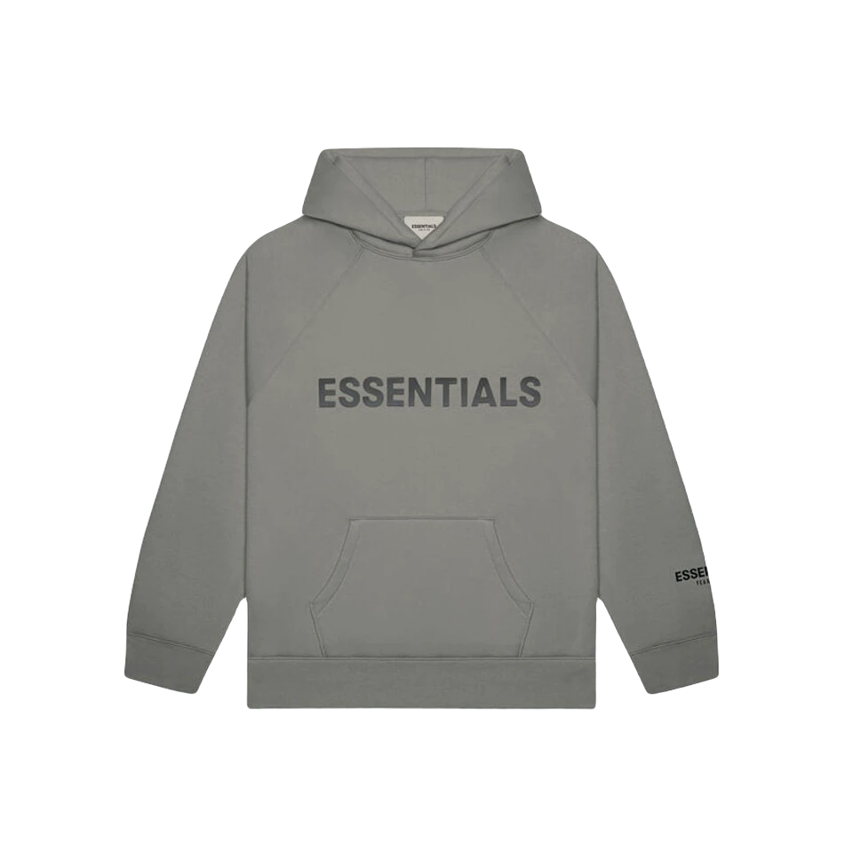 Fear of God Essentials Pullover Hoodie Applique Logo - Charcoal Fear of God
