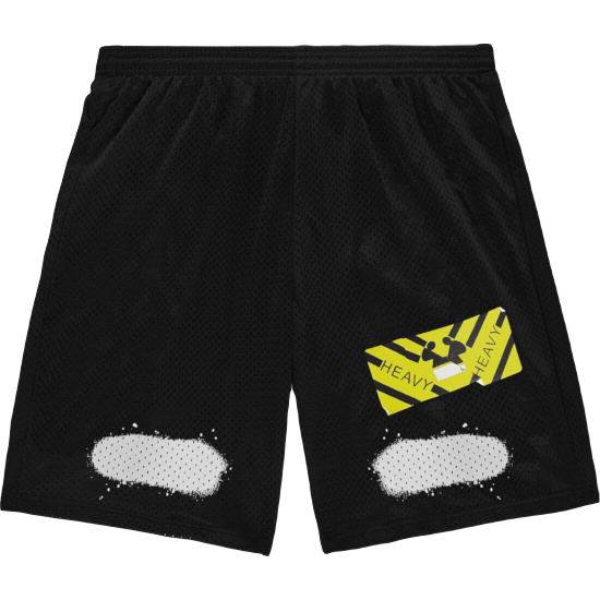 Off-White Mesh Mirror Basketball Shorts - Black - Used OFF-WHITE