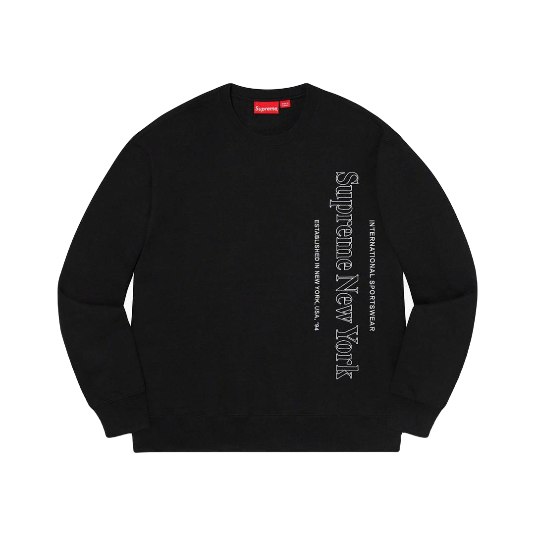 Supreme Side Logo Crewneck - Black Supreme