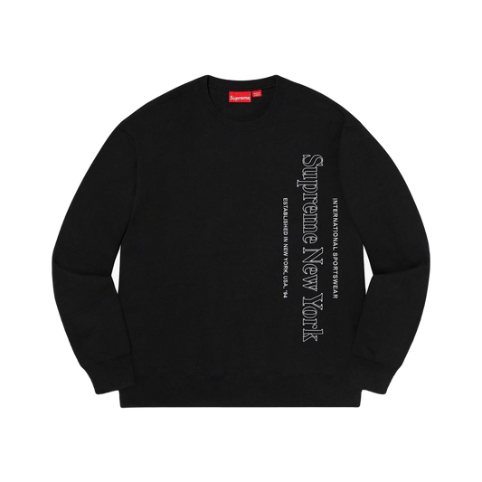 Supreme Side Logo Crewneck - Black Supreme