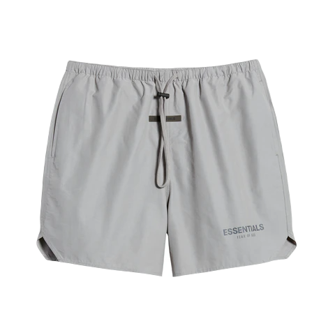 Fear of God Essentials Volley Shorts - Cement/Pebble - Used Fear of God