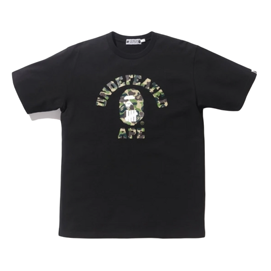 A Bathing Ape x Undefeated ABC College Tee - Black Bape