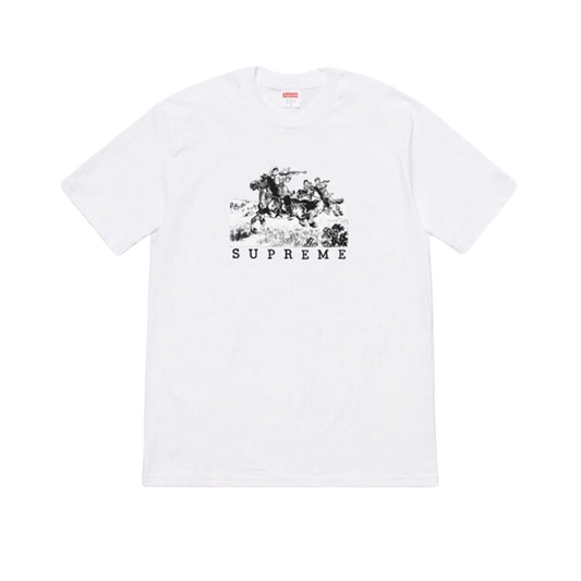 Supreme Riders Tee - White - Used Supreme