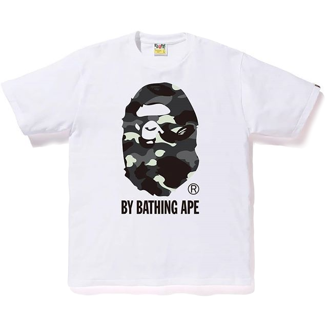 A Bathing Ape Glow In The Dark By Bathing Tee - White Bape