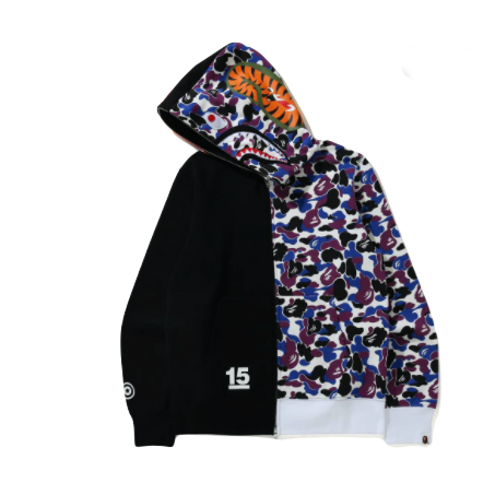 A Bathing Ape HK 15th Anniversary Color Camo Tiger Half Full Zip-Up - Multi Bape
