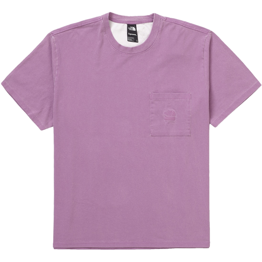 Supreme TNF Pigmented Print Pocket Tee - Washed Pink Supreme