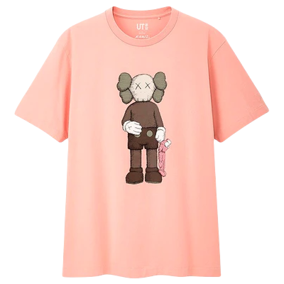 KAWS x Uniqlo Companion Tee - Pink Kaws