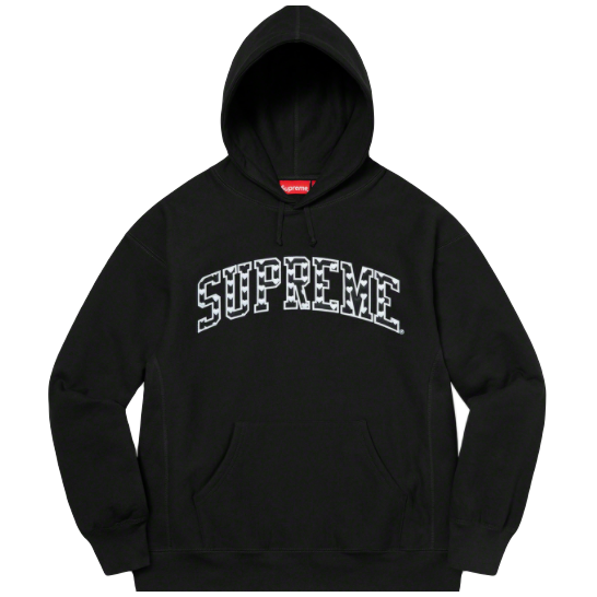 Supreme Heart Arc Hooded Sweatshirt - Black - Used Supreme