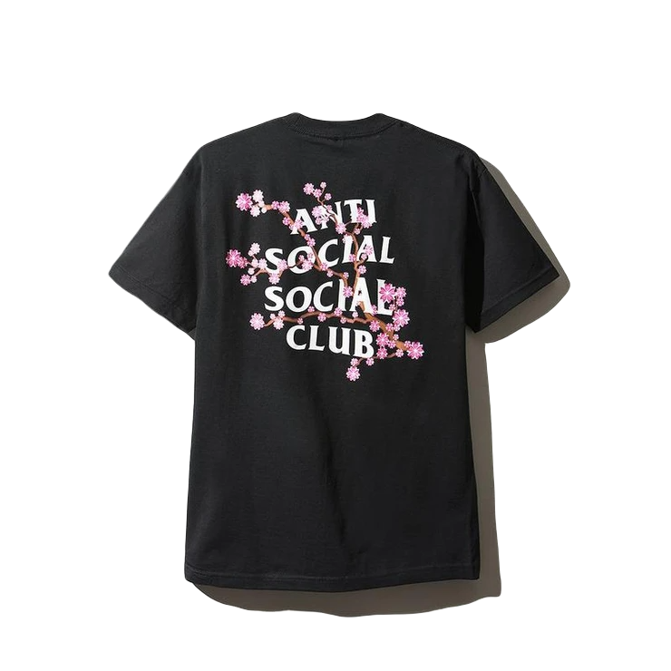 Anti Social Social Club Cherry Blossom Tee - Black Anti Social Social Club