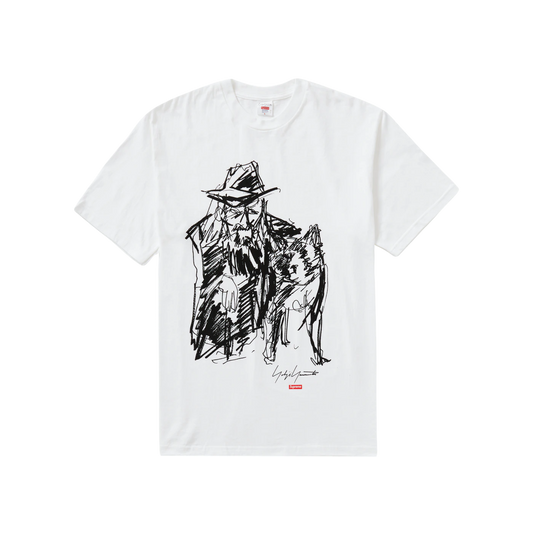 Supreme Yohji Yamamoto Scribble Portrait Tee - White