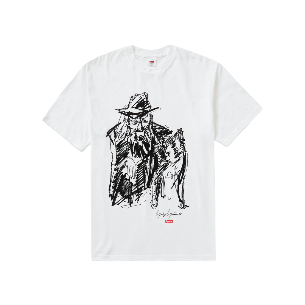 Supreme Yohji Yamamoto Scribble Portrait Tee - White