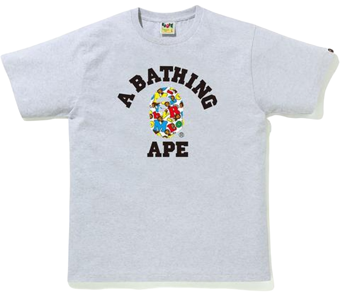 A Bathing Ape Baby Milo Alphabet College Tee Bape
